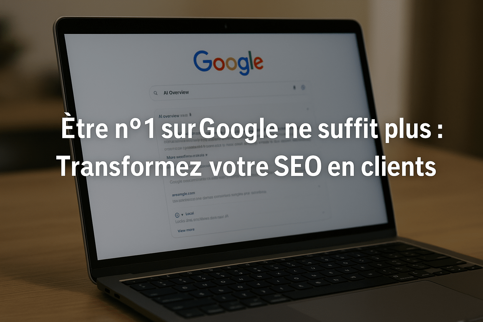 Etre 1er sur google ne suffit plus